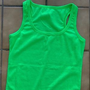 Neon green tank
